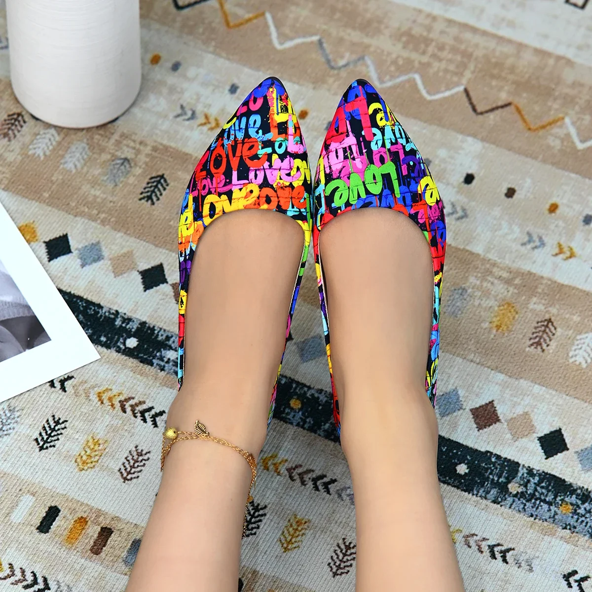 New Arrival 2024 Women Pointed Toe Beautiful and Fashion Summer Shoes Flat Ballerina Comfortable Casual Women Shoes