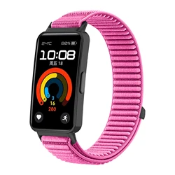 Wave Nylon Loop Strap - Original Comfortable Braided Wristband for Smartwatches (Barbie powder)