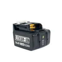 Pour Makita 14.4V 6Ah Batteries d'outils électriques rechargeables 4S2P 18650 batterie Li-ion pour Makita 14.4V BL1460 BL1430 1415 194066-1 6