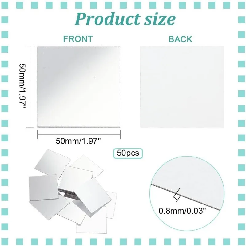 Mini Acrylic Mirror Tiles 4