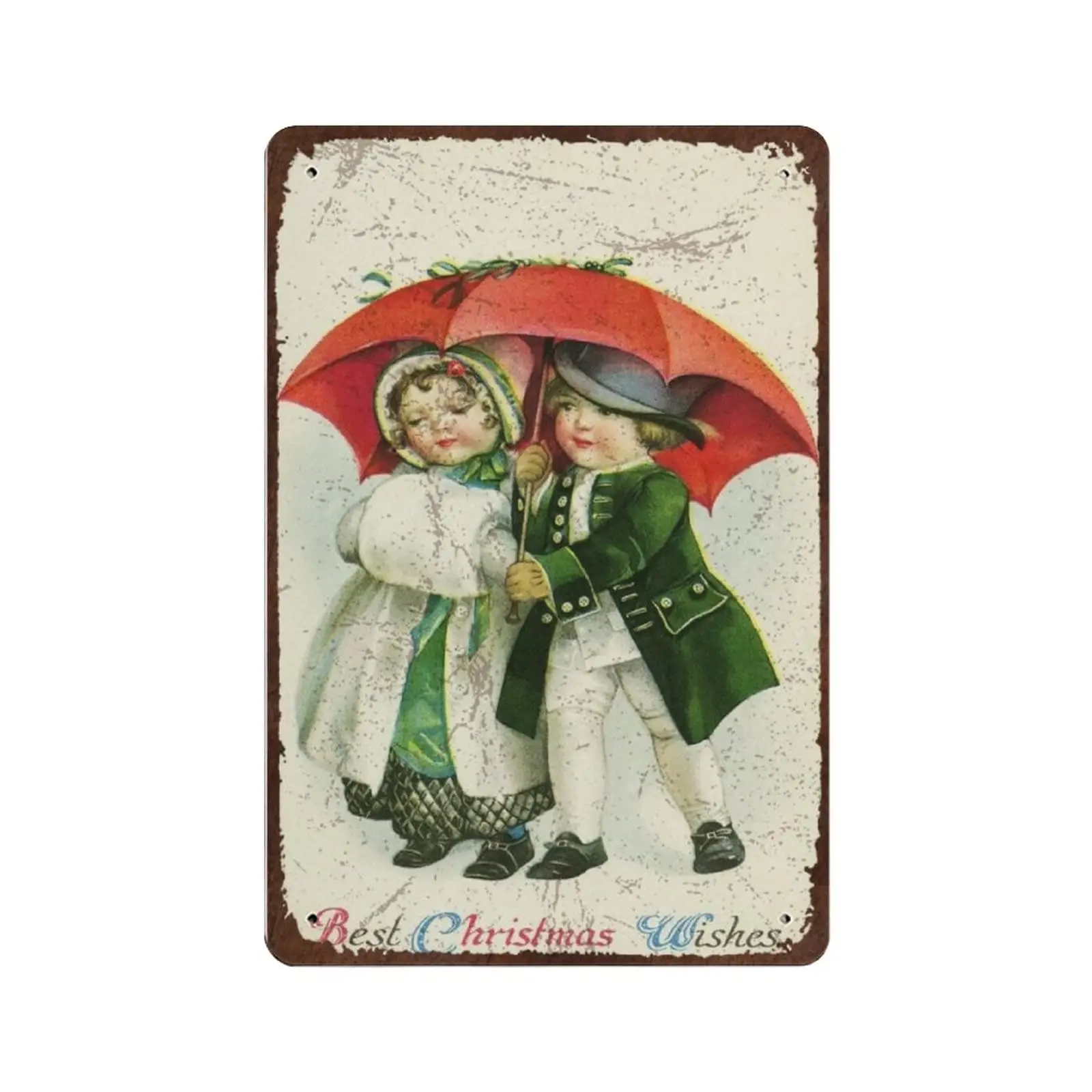 

Vintage Metal Tin Sign Plaque,Best Christmas Wishes Sign,Man cave Pub Club Cafe Home Decor Plate，Birthday Anniversary Housewarmi