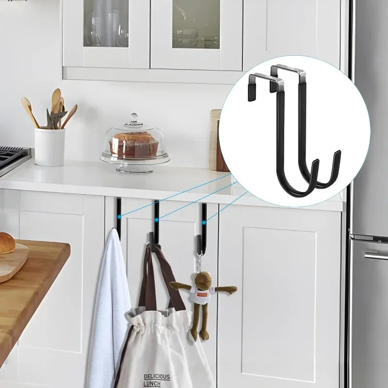 Ganci A S In Acciaio Inox - Confezione Da 10 Pezzi Nero, Portata 15 Kg, Per Cucina, Bagno, Camera - Foto 1