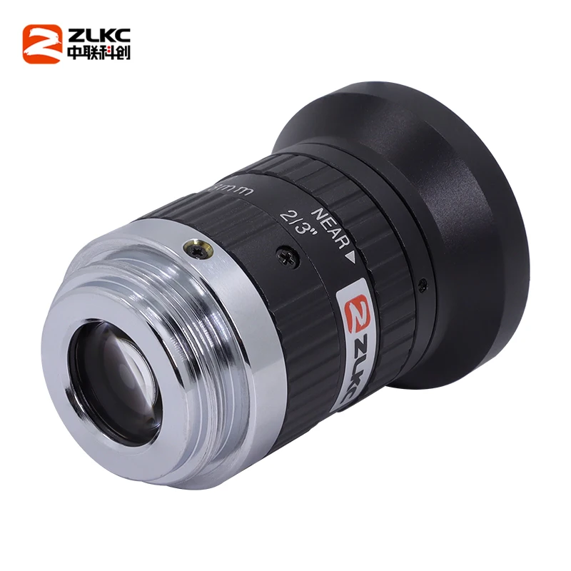 Фото ZLKC 5MP C Mount 8mm 12mm 16mm 25mm 35mm 50mm Lens 2/3 Inch FA Machine Vision Industrial Camera Manual Iris Low Distortion F1.8 №3