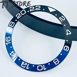 Precision GMT Diving Deep Watch Bezel Insert - 40mm Sloping Design (Black Blue 3)