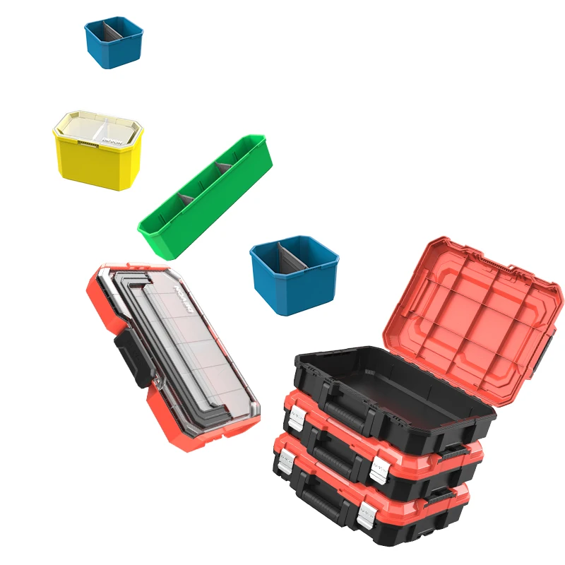 Hardware Tool Storage Box Stacking Tool Box Suitcase Drill Accessories Screw  Organizer Box Electrician Carpenter Tool Box - AliExpress