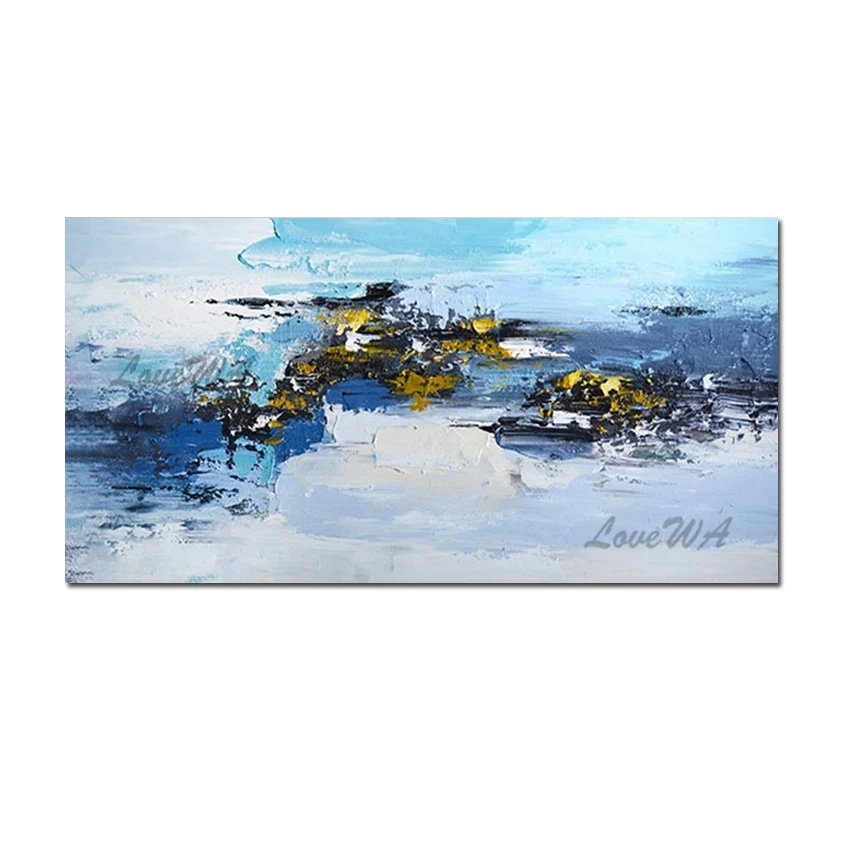 

Modern Abstract Painting Showpieces Wall Decorations For Living Room Unframed Art Picture Texture Acrylic Painting On Canvas