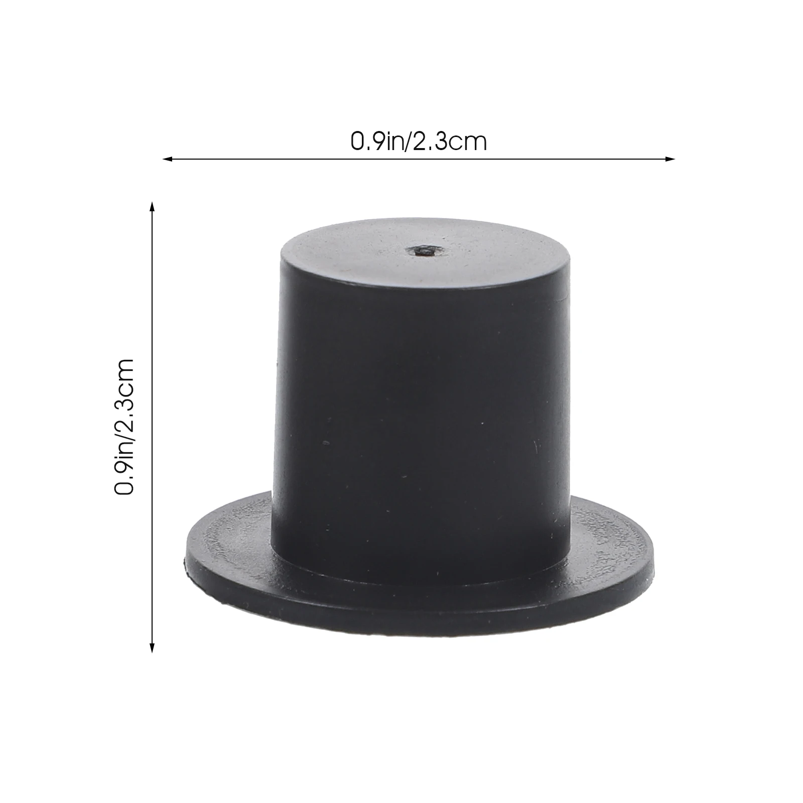 50Pcs Mini Clown Hat Snowman Hat Black Plastic DIY Accessories Mini Snowman Top Hats Xmas Party Supplies
