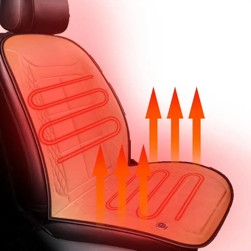 

12-24V Car Seat Heated Cover Electric Heating Pads Front Seat Cushion With Intelligence Temperature Controller Adjustable