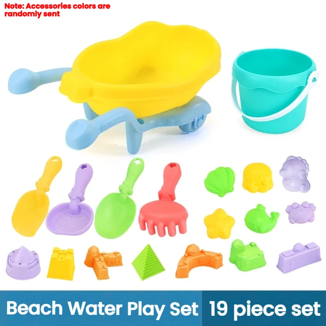 Baby Digging Sand Playing with Sand Playing with Water, Hourglass Large Shovel Durable Beach Bucket, Small Tool Beach Toy Set 5