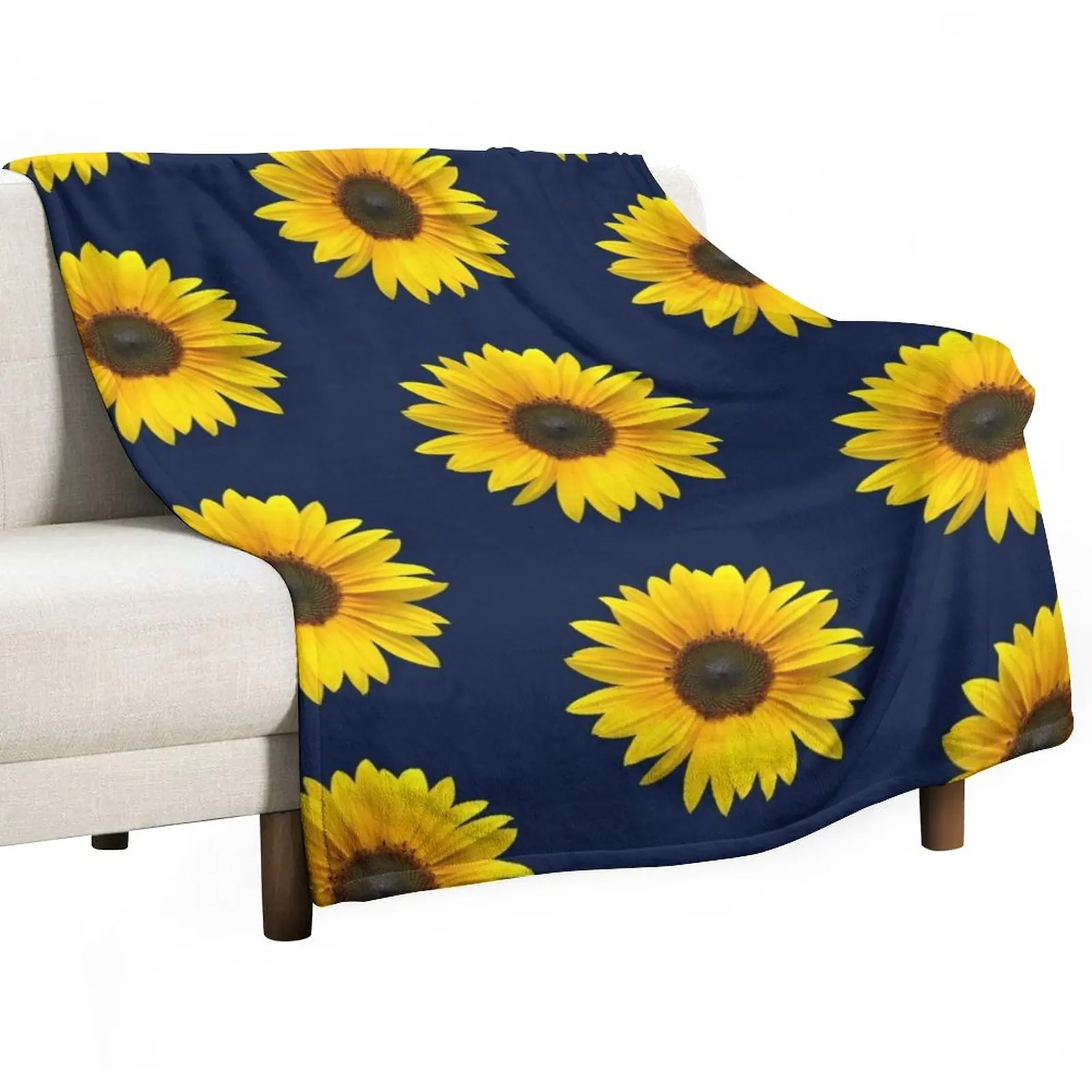 

Sunflower pattern 7 Throw Blanket Fluffy Blankets Large For Sofa Thin
