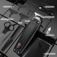 Sejoy Professional Men's Hair Clipper Kit Cordless Trimmer with USB Charging, LED Display 1