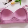 Sexy Lace Flower Surface Women Bra Four Rows Of Three Buttons No Steel Ring Large Size Underwear Skin-Friendly And Soft Lingerie 4