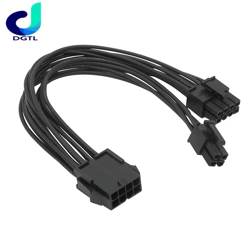 CPU 8Pin Female to CPU 8Pin ATX 4Pin Male Power Supply Converter Adapter Cable