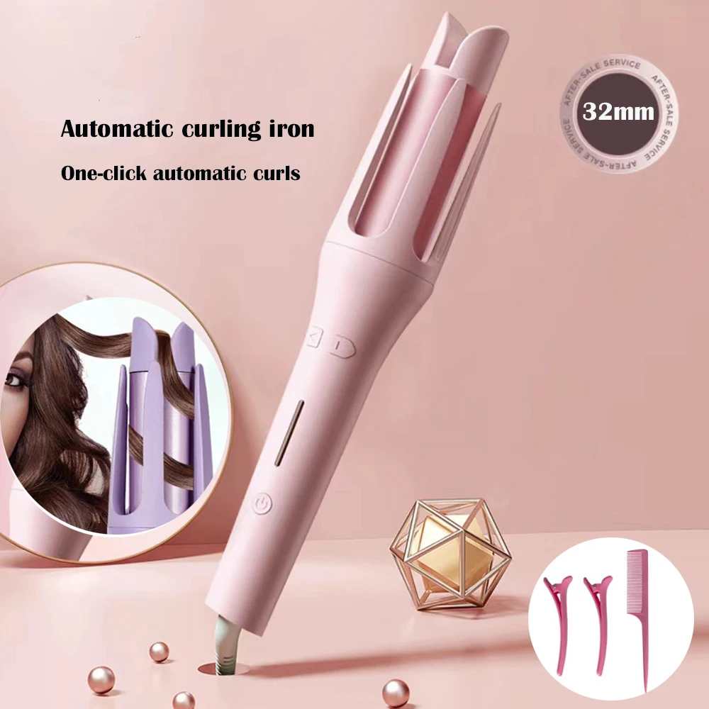 Electric Heating Automatic Hair Curling Iron Rotating Hair Styling Waver Machine Modern Salon Coiffeur Haircare Tool_voghion.com