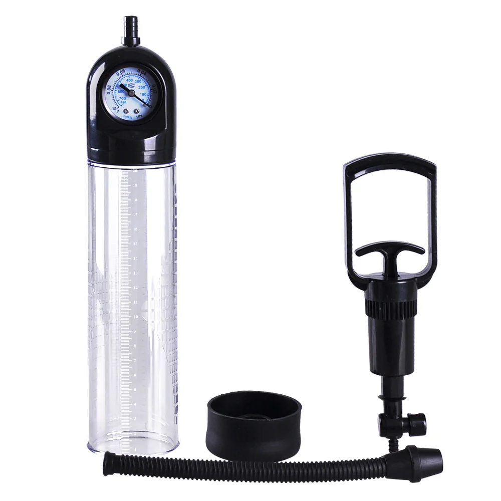 Penis Vacuum Pump 1 PCs 8 Inch Manual Trolley with Pressure Gauge