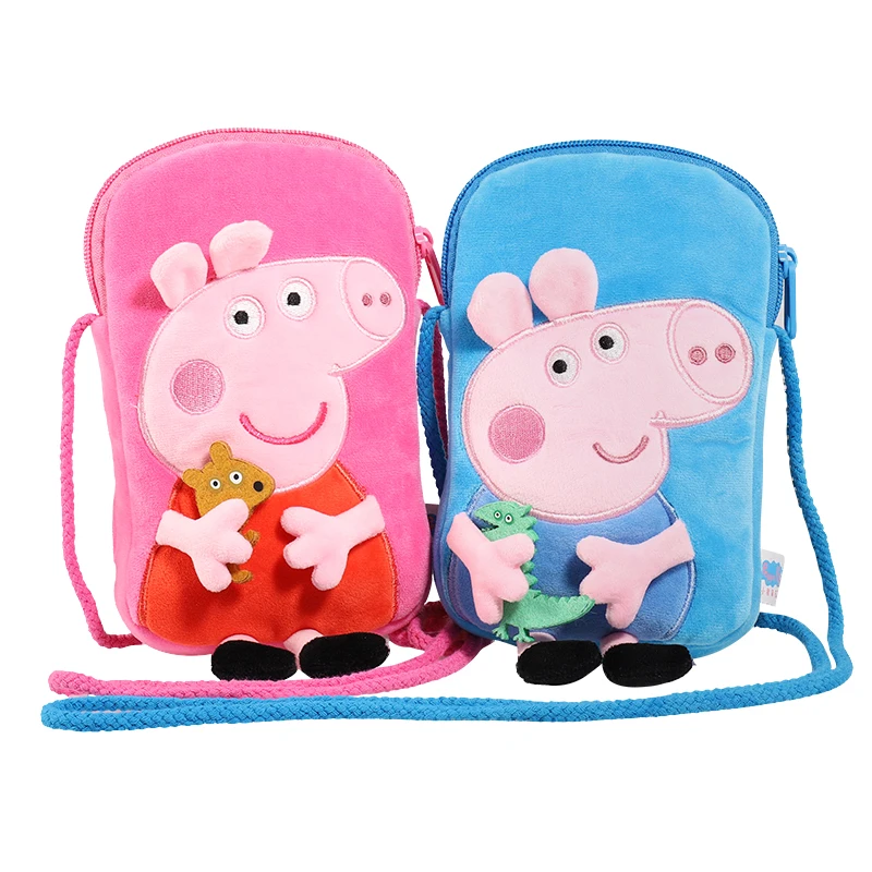 Niedlicher Peppa Pig Plüsch-Rucksack, einzelne Umhängetasche, weiches Stofftier, Kindergarten, Süßigkeiten-Geldbörse, rosa Schweinchen, Mädchen, Kind, Geburtstagsgeschenk – Detail 18
