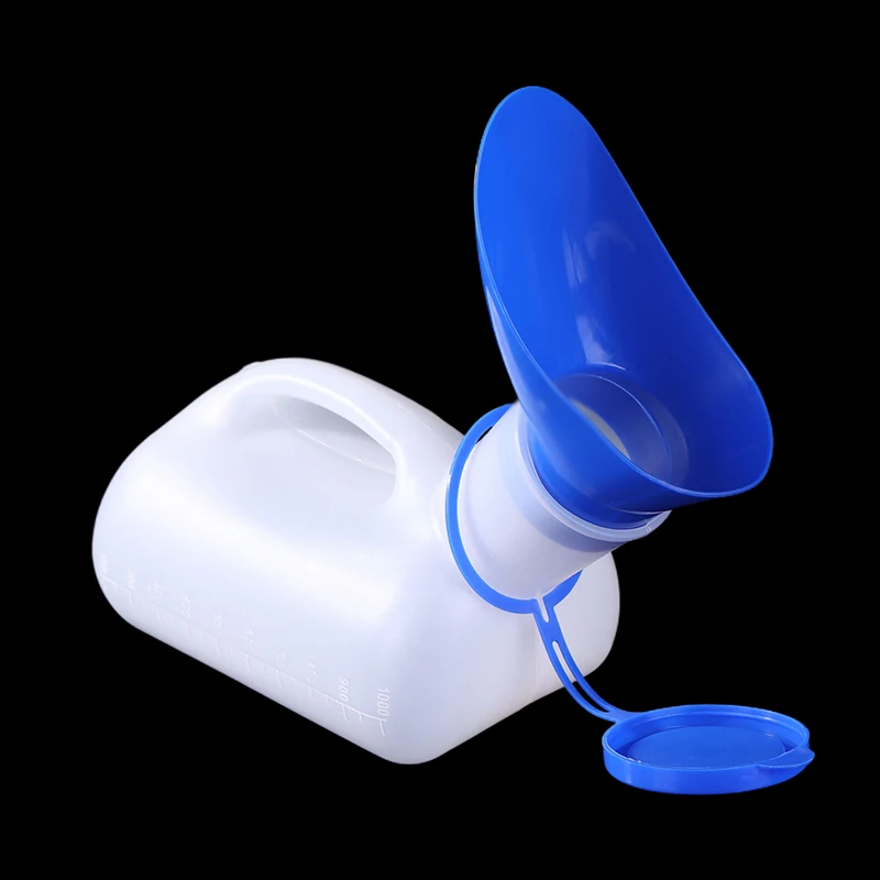 1000ML 대용량 두꺼운 유니섹스 소변기 이동식 화장실 소변병 차량 여행용 소변 저장 도구