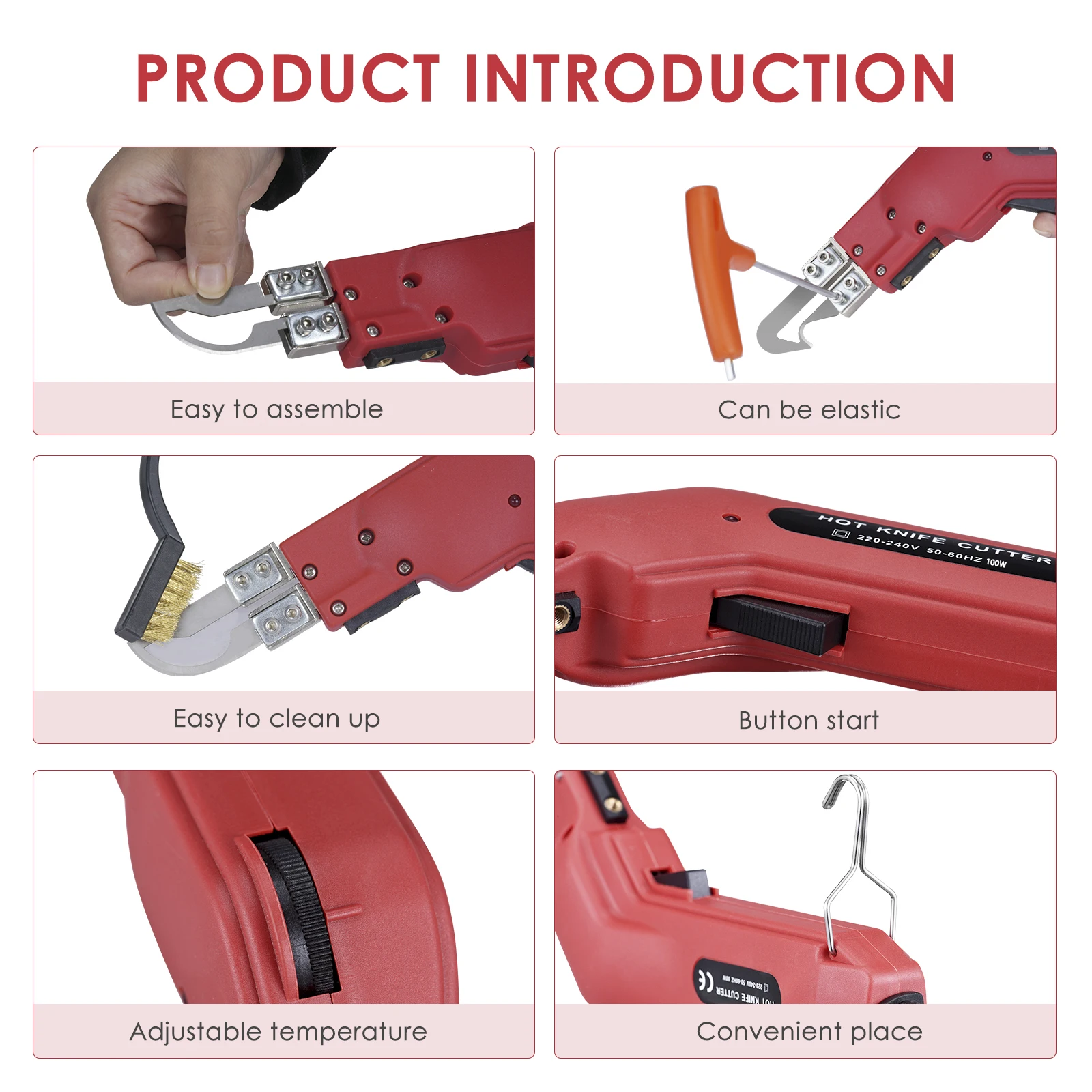 Foam Cutter Hot Knife 110/240V 100W Electric Foam Polystyrene Cutting Machine Styrofoam Cutter DIY Cutting Tools 3