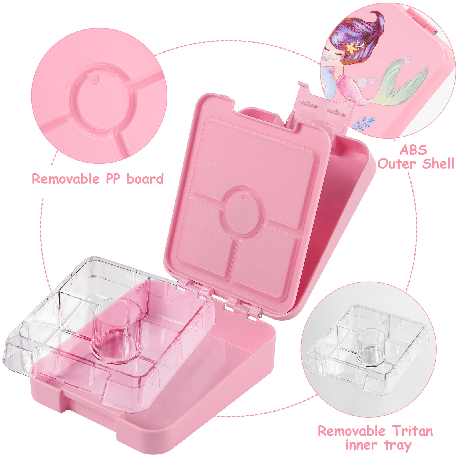 Yumbox Snack 3 Compartment Bento Lunch Box - Various Colours