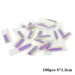 50-Piece Portable Nail Care Kit - Mini Nail Files and Accessories (100p 5cm light purpl)