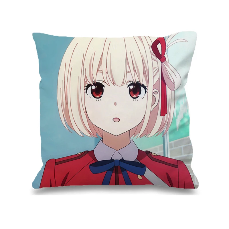 

Decorative Cushions for Sofa Cover for Pillow Lycoris Recoil Bedroom Bed Cushion Twin Size Bedding Body Pillows Pillowcase 40x40