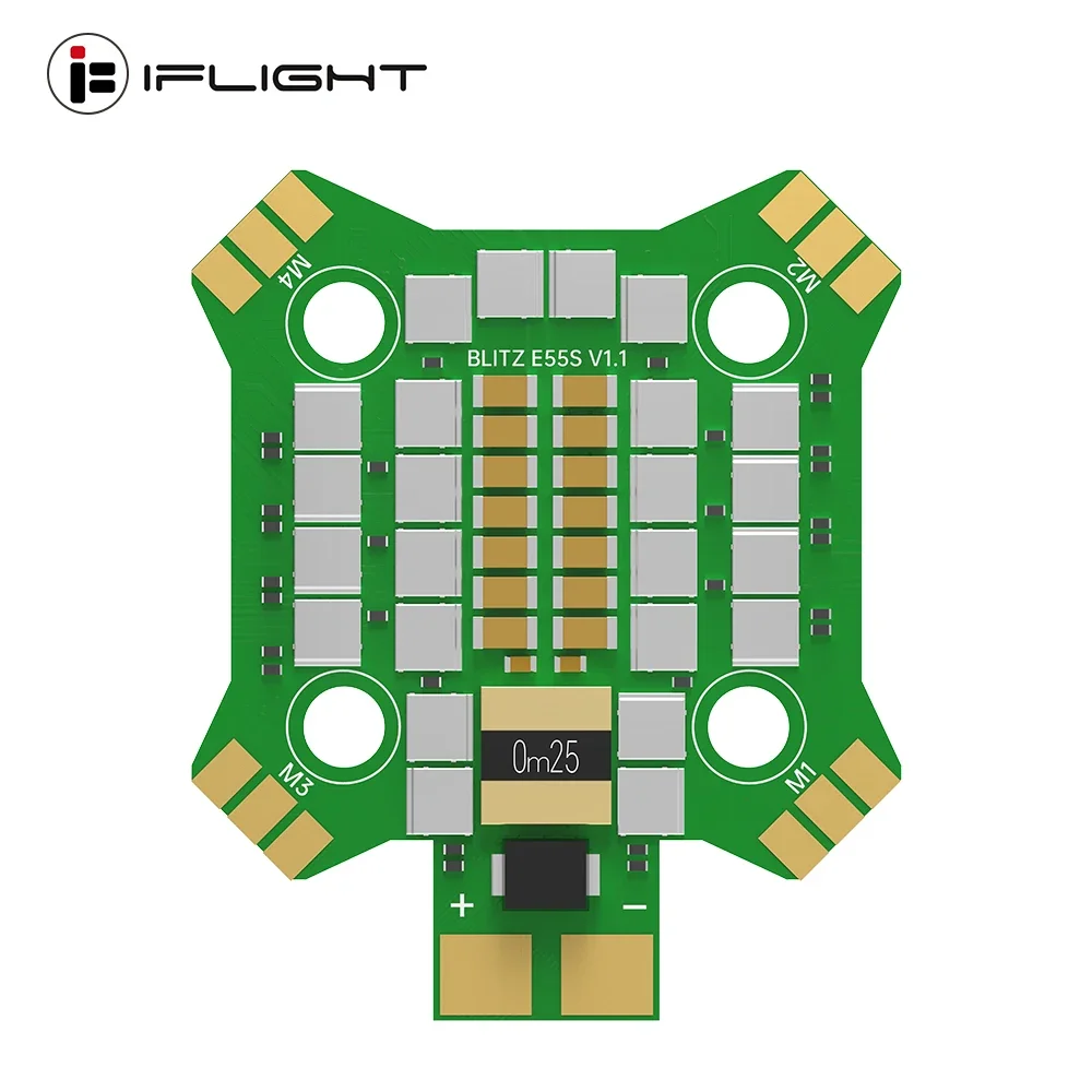 

IFlight BLITZ Mini E55R / E55S BLHeli32 2-6S ESC DShot150/300/600/MultiShot/OneShot 20x20mm for RC FPV Freestyle Racing Drone