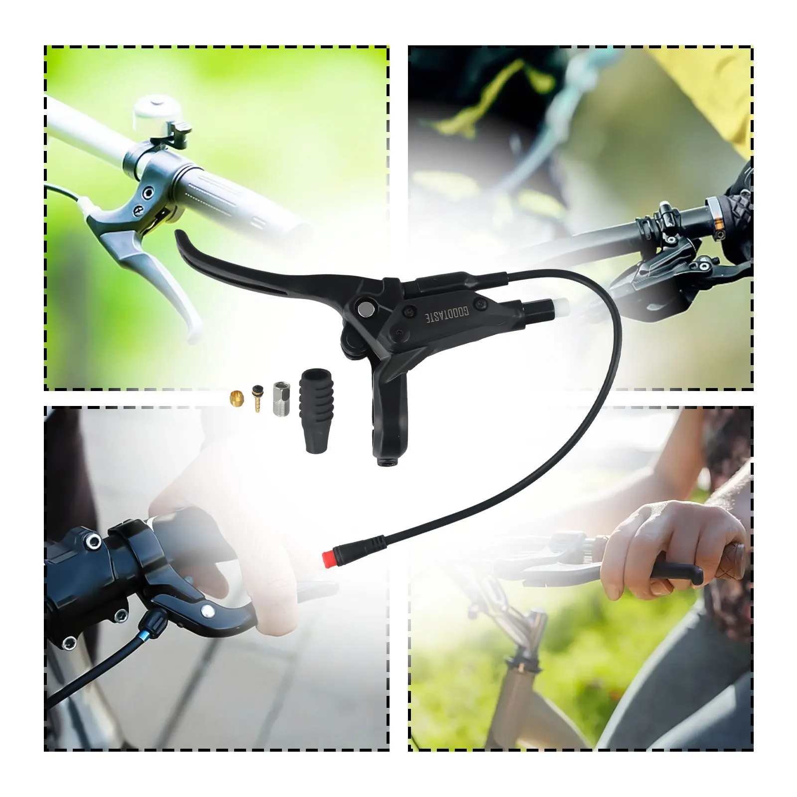 

Электровелосипед Goodtaste GT03, электровелосипед с отключением питания и маслом, 2 контакта, левый/правый тормоз, ручка, водонепроницаемый тормозной рычаг, запчасти для велоспорта, 1 пара