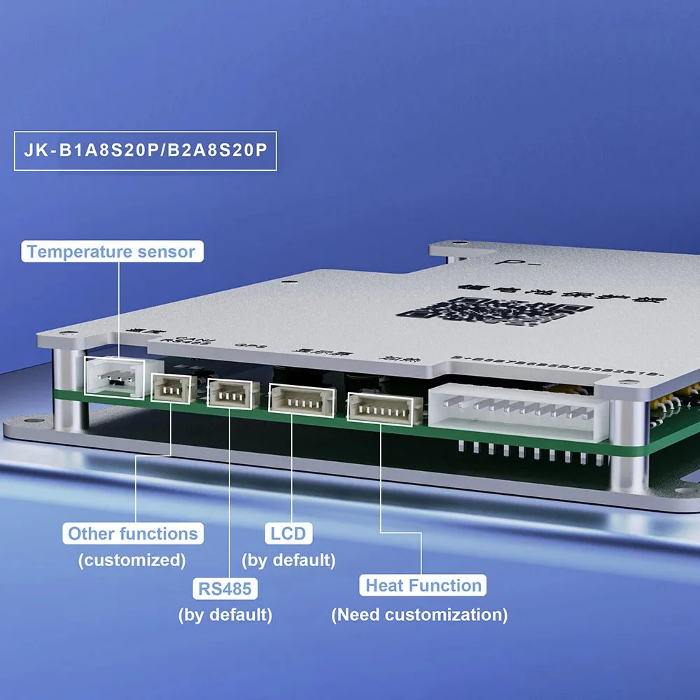 JIKONG Smart BMS Aktiver Balancer JKBMS 4S 8S 16S 24S 60A 80A 100A 200A Stromstärke 1A 2A mit BT RS485 für Li-Ion LTO LiFePo4 Batterien – Detail 13