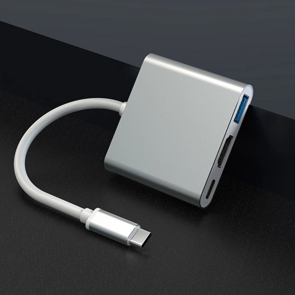 Compact Multiport USB-C Hub with 4K HDMI, USB 3.0, and 100W Power Delivery