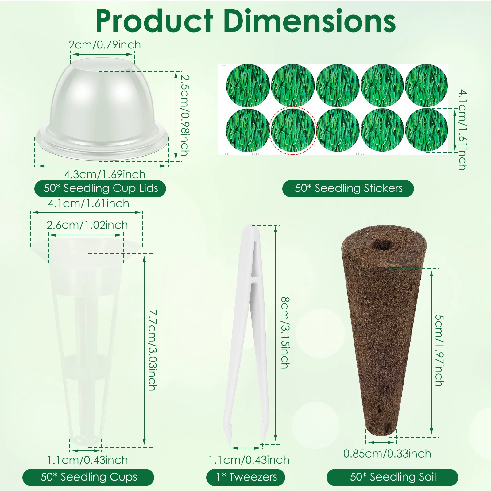 50Pcs Hydroponic Pods Kit Seed Grow Sponges Nursery Pot Hydroponic Soilless Seedling with Plant Label Garden Accessories