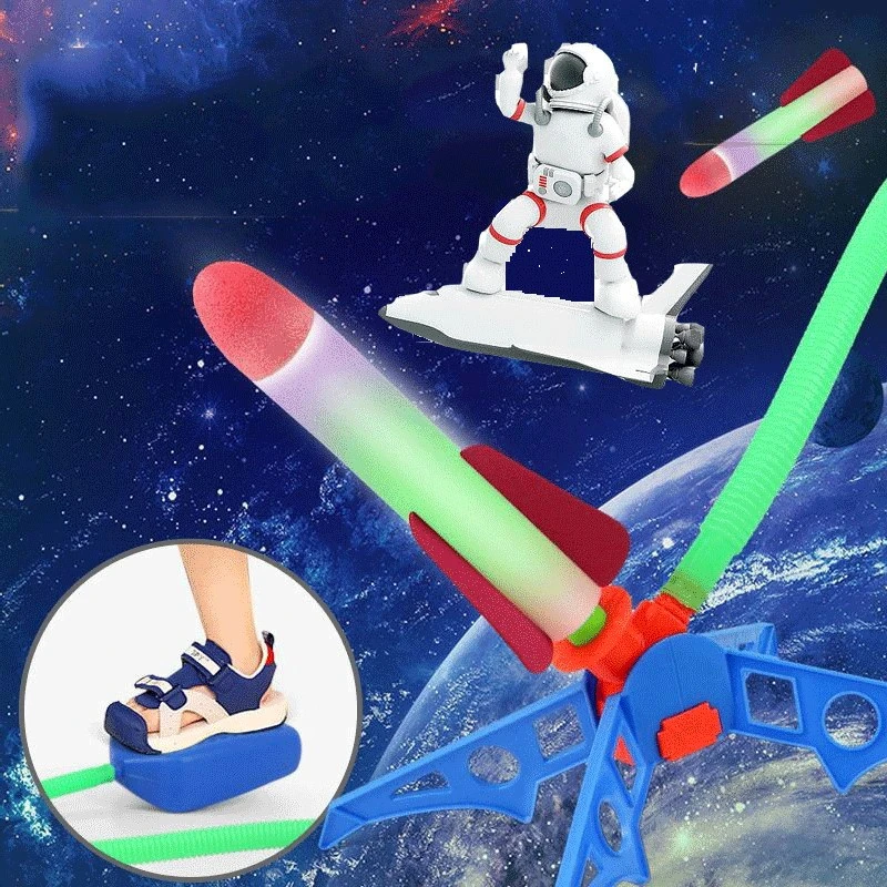 Children's Toy Sports Footstepping Air Rocket Launcher Toys Outdoor