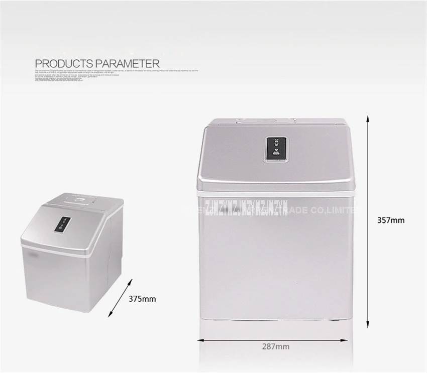 1pc HZB-13F 13kgs/24H Portable Automatic ice Maker, Household ice cube make machine for home use, bar, coffee shop