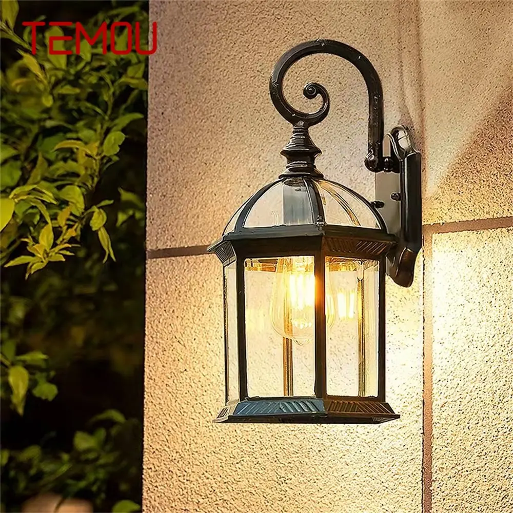 

TEMOU Outdoor Sconces Wall Lamps Light LED Classical Waterproof for Home Balcony Decoration