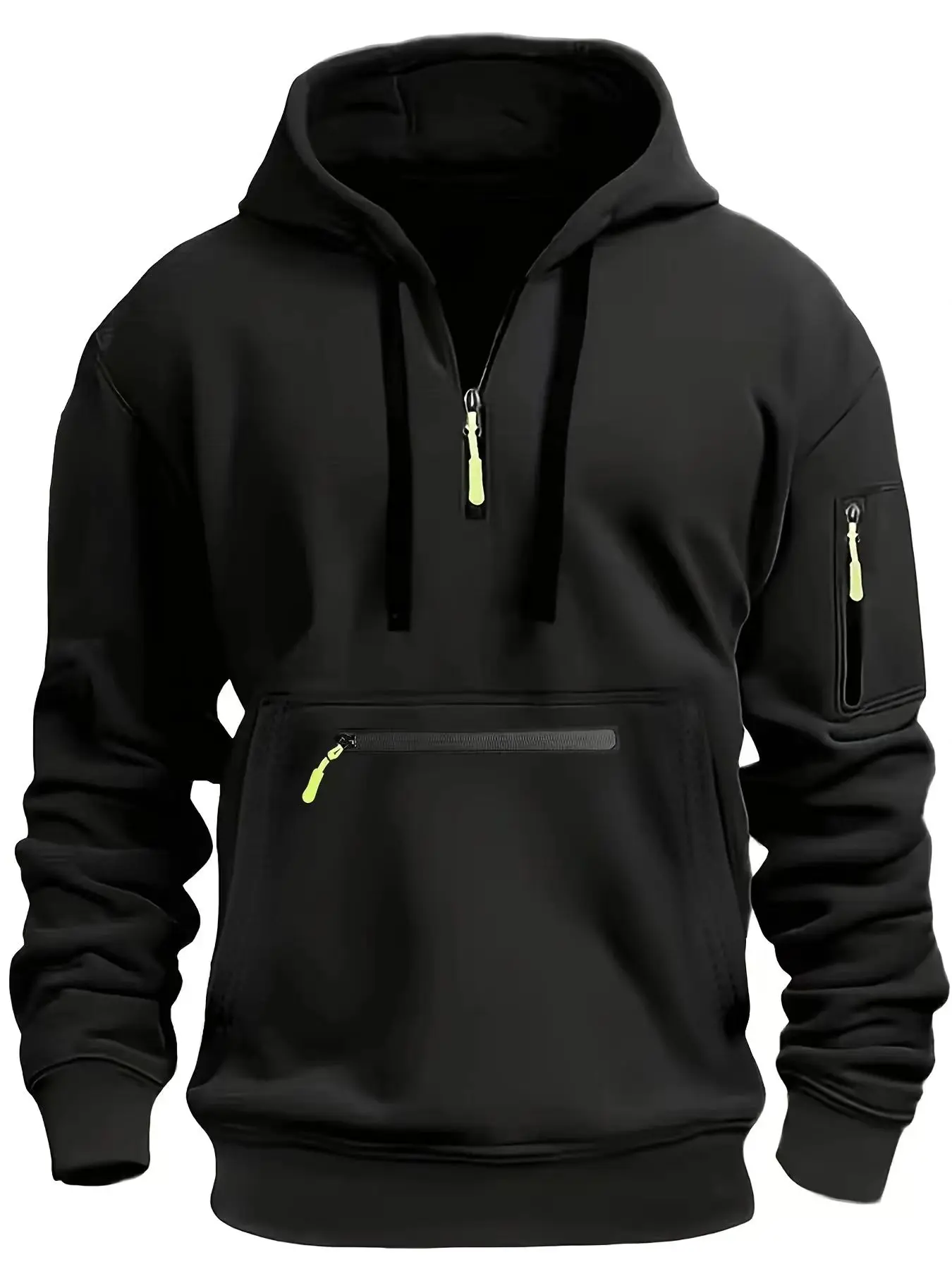 Heavyweight Solid Color Hoodie With Reinforced Hood That Doesn't Sag