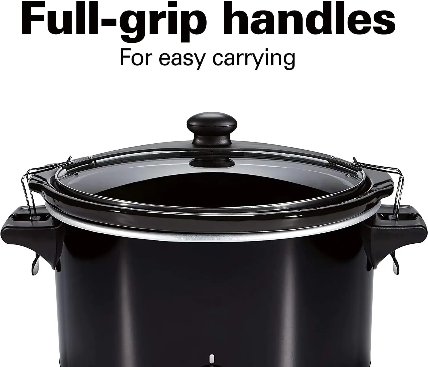 Slow Cooker - Stay or Go Portable With Lid Lock, Black 5