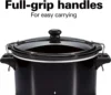 Slow Cooker - Stay or Go Portable With Lid Lock, Black 5