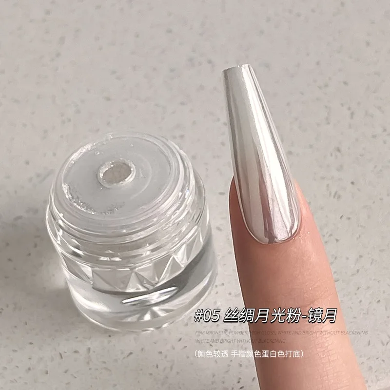 Moonlight Mirror Nails Powder Glitter Dust Chrome Cat Eye Powder Metal Whitening Nail Enhancement Aurora Nail Decoration nail powder nail glitter nail decoration nail decorations reflective powder
