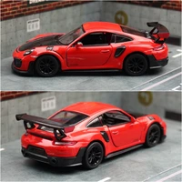 KiNSMART Toy Car Model 1/36 Porsche 911 GT2 RS Super Racing Alloy Diecast Miniature Vehicle Collection Gift For Children Boy Kid 2