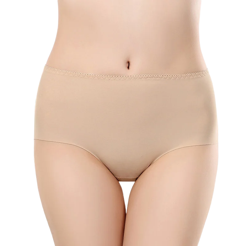 

50-100kg plus size women Panties ice silk Underwear Fashion Ladies Low-Rise Briefs Panties Women Sexy Lingerie Seamless