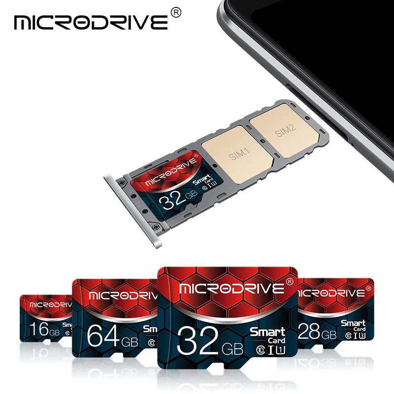 클래스 10 마이크로 TF SD 카드 128/64GB 플래시 메모리 카드 32GB 16GB 8GB 4GB 256GB cartao de memoria 미니 펜 드라이브 카드