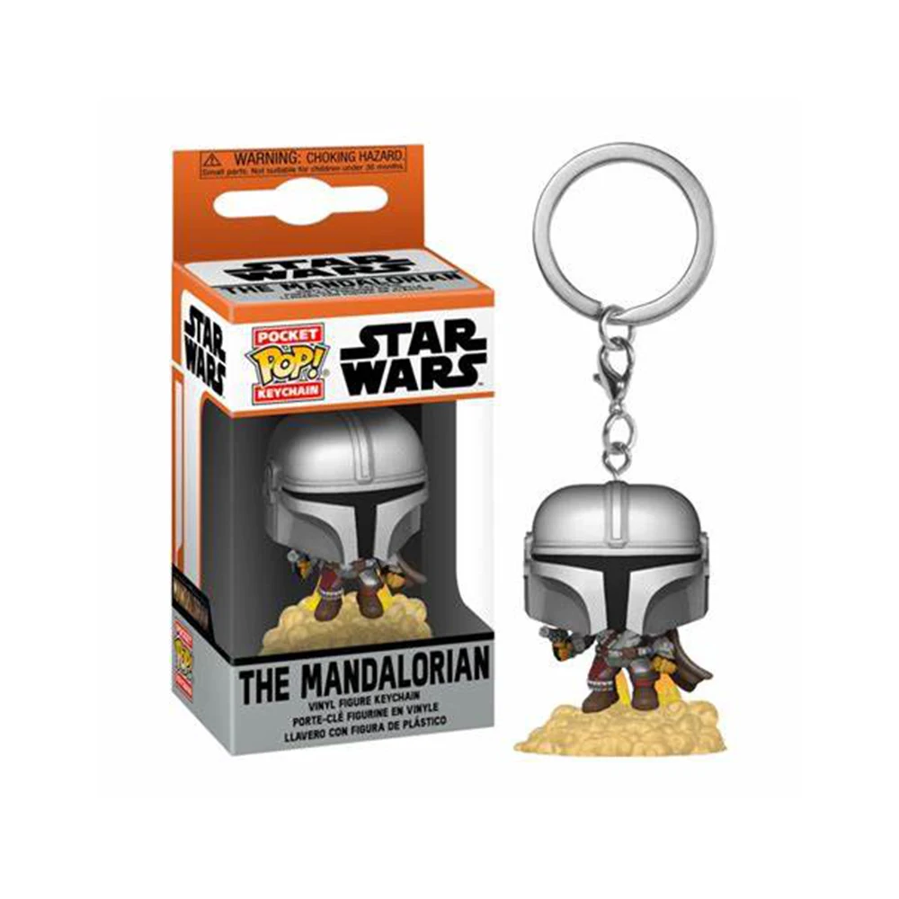 thumbnail image 5 of Funko pop Llavero Star Wars El Mandaloriano Skywalker Luke Chubacca R2-D2 Yoda el Niño Figuras de Acción de Vinilo Juguetes, 5 of 5