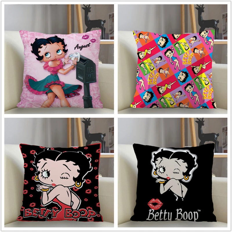 

New Custom Betty Boop Pillowcase Sofa Decorative Cushion Cover Pillowcase Home Decor Drop Shipping Wholesale