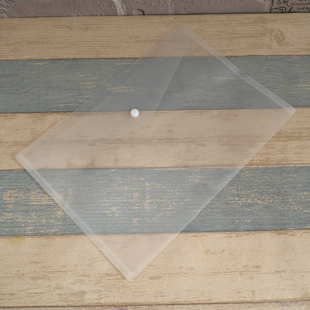 1Pcs Plastic Envelopes Premium Quality Clear Document Folders Transparent Project Envelope Folders