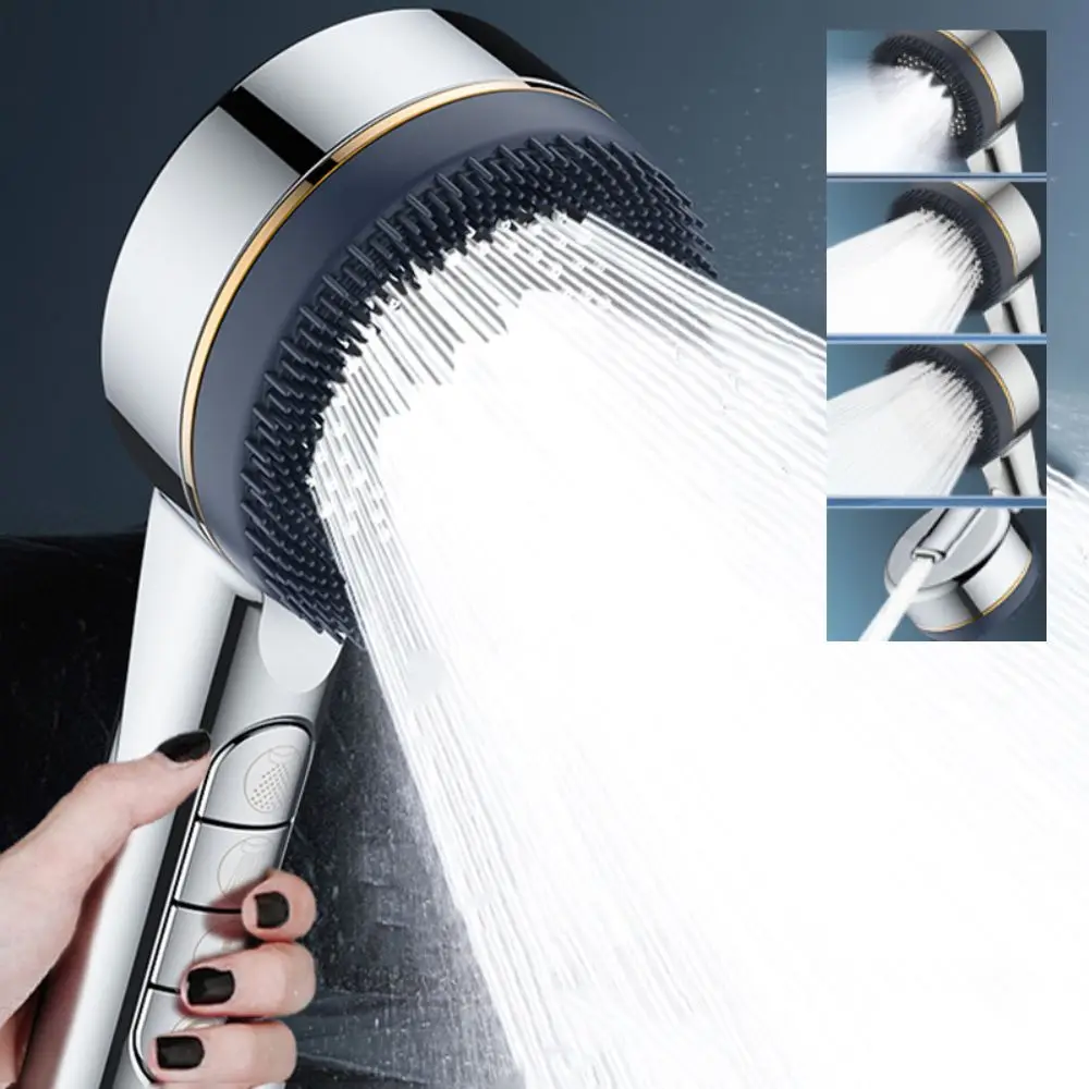 High-Pressure Water-Saving Adjustable Shower Head with Built-In Filter and Massage Sprayer