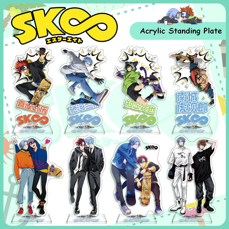 

Anime Figure SK8 the Infinity Cosplay Reki Snow Miya Cheery Blossom Acrylic Stands Model Desk Decor Fans Collection Props Gifts
