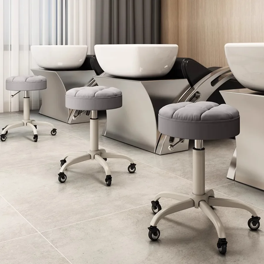 Multifinction Hairdressing Chair Hydrolic Luxury Gray Royal Barber Chair Headrest Wheel Rolling Portable Sedia Salon Furniture fishing garden outdoor chairs travel portable stool modern naturehike relax makeup beach chairs kitchen sedia balcony furniture