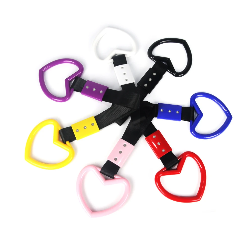Car Accessories Strap Car Decoration Strap Cloud Style 1pcs Tsurikawa Ring Heart JDM Train Bus Handle Hand Strap Styling Drift Charm Strap