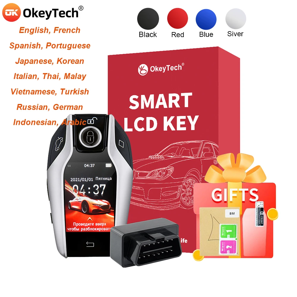 Tyenaza Smart Remote Car Key, Universal MA‑100 LCD Touch Screen Smart Key Remote