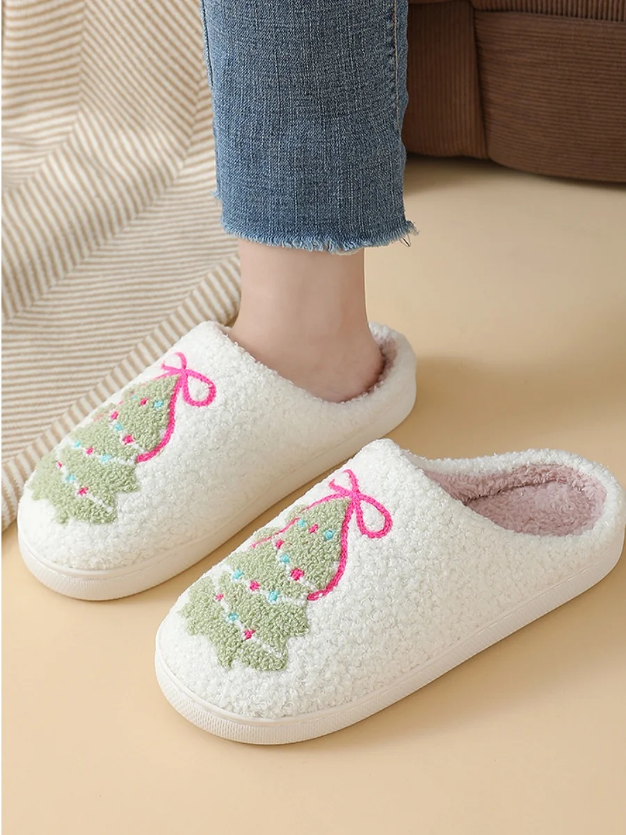 Pantofole invernali in pelliccia donna comode natale calde_voghion.com