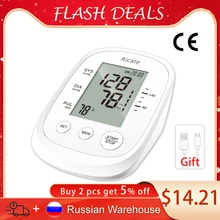 

AICARE Blood Pressure Monitor Upper Arm Automatic Tonometer Digital Blood Pressure Meter BP Medical Sphygmomanometer Pulse